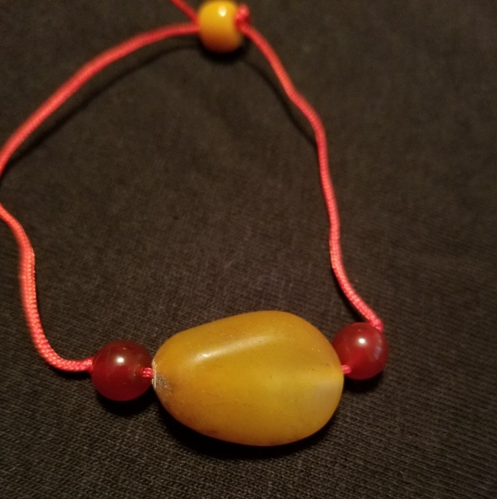 Hand made natural white jade bracelets